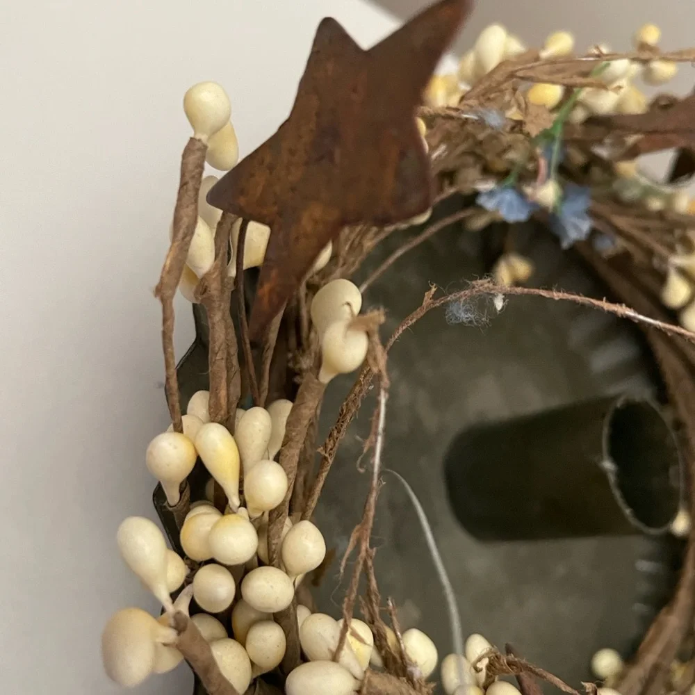 Primitive Farmhouse Candle Centerpiece
